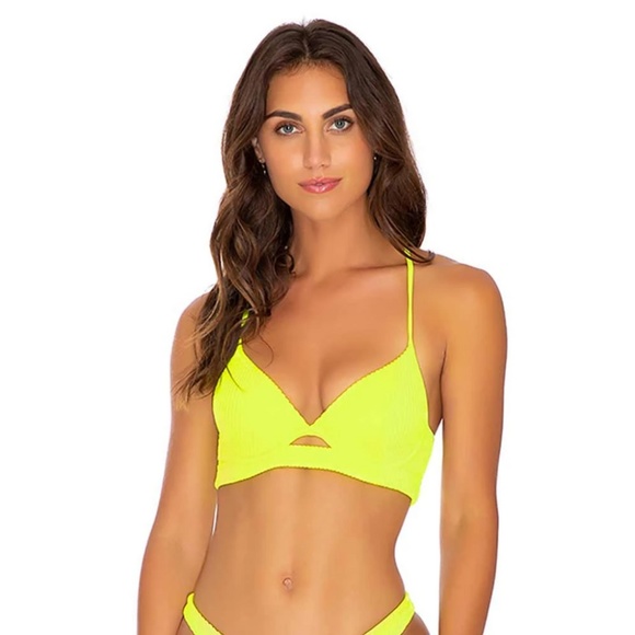 Luli Fama Other - LULI FAMA PURA CURIOSIDAD NEON BIKINI BRA SWIM TOP